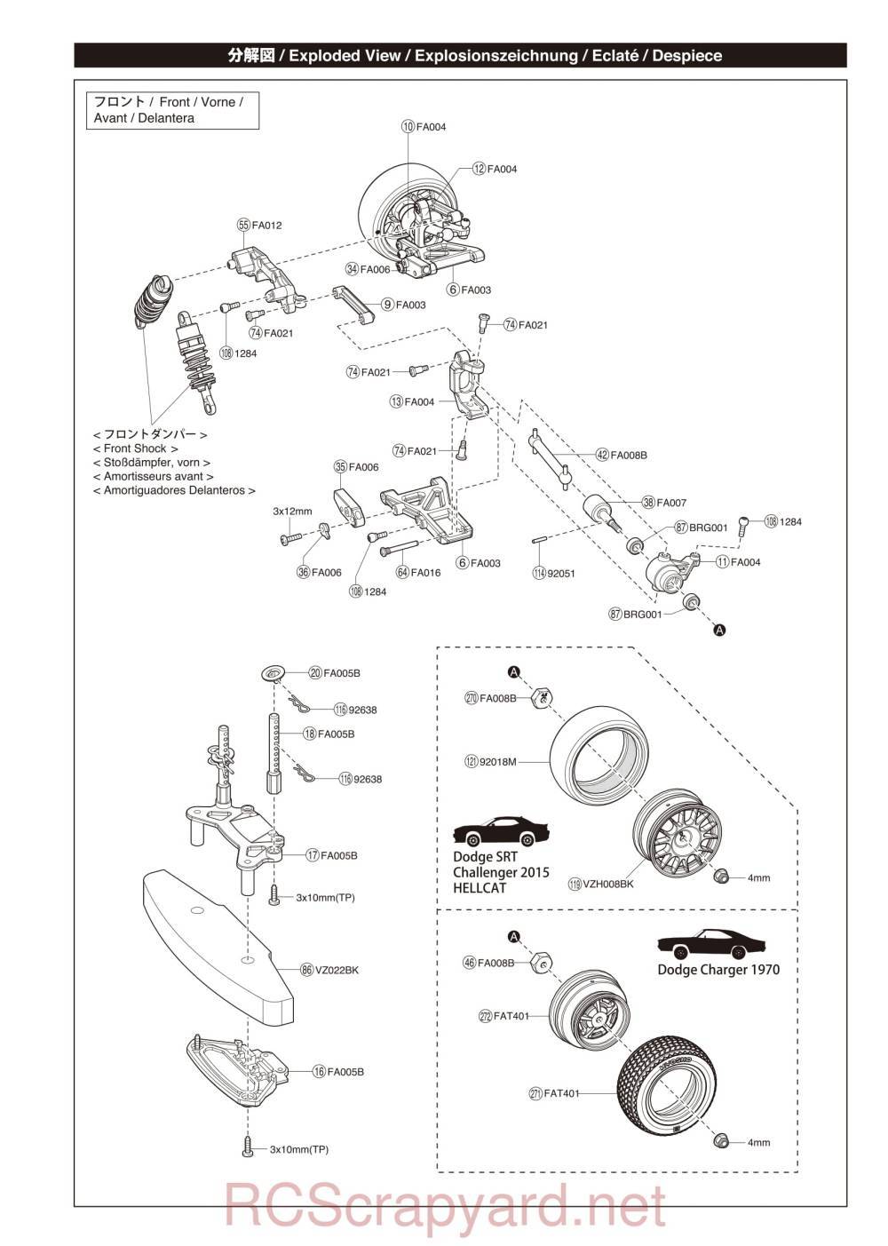 Kyosho EP Fazer VEi - Exploded View - Page 2